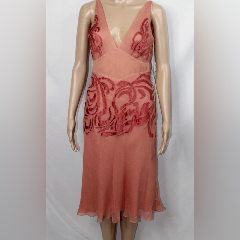 Catherine Malandrino Pink Midi Dress